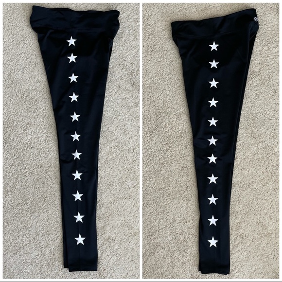 Forever 21 White Star Leggings - Picture 2 of 12